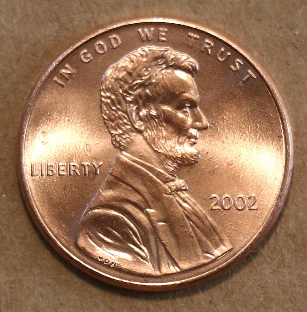 2002 Lincoln Memorial cent  BU