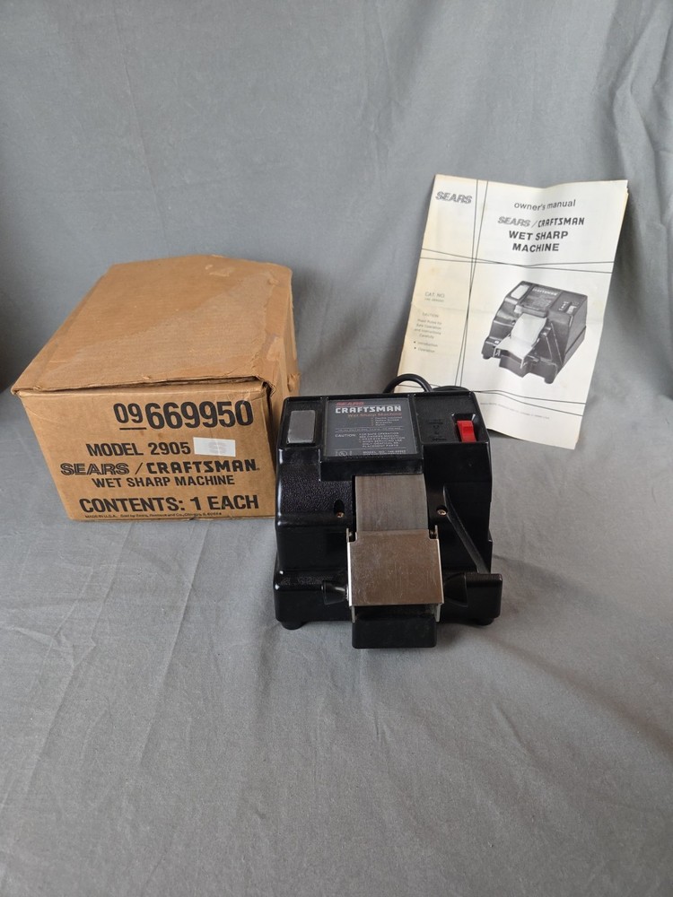 Craftsman Wet Sharp Machine Grinder Knife Sharpener Honer 66995 *VIDEO