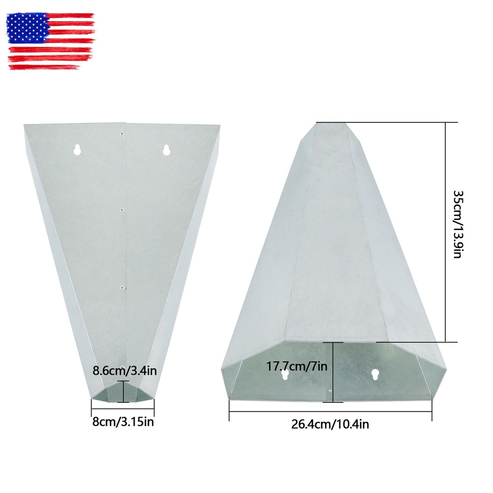 4×Metal Medium Chicken Cone Poultry Restraining and Processing Tool for Poultry