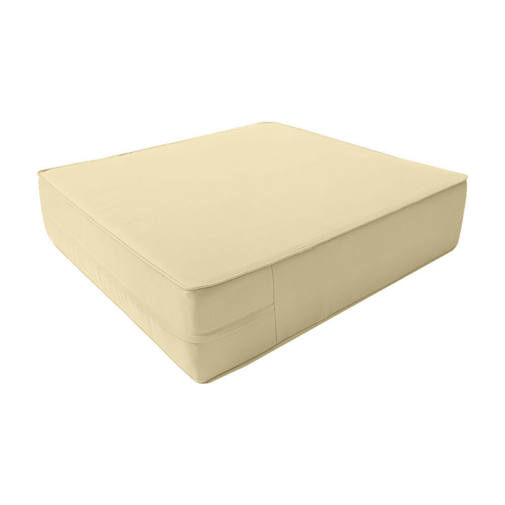 |SLIPCOVER ONLY| Outdoor Same Piped Deep Seat Backrest Pillow Cover Small AD103