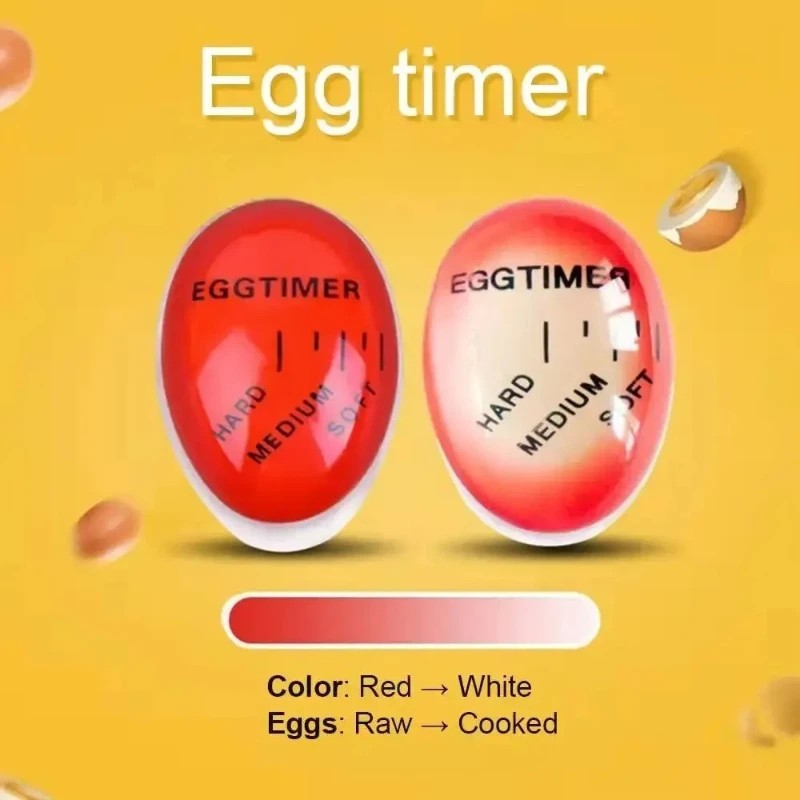 Egg Timer Color Changing Boiled Egg Cooker Soft Medium Hard Kitchen Tool
