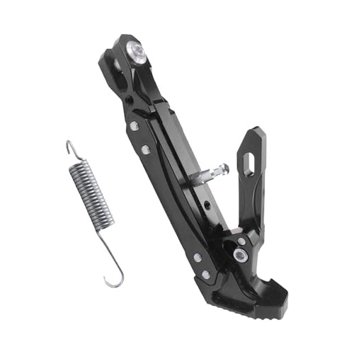 Universal Motorcycle Kickstand Adjustable Foot Side Support Parking Black-1