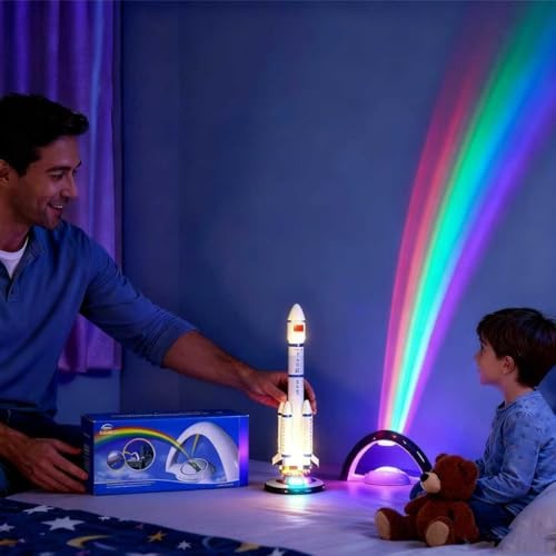 Rainbow Led Lights - USB Power Supply Rainbow Projector Night Light Projector