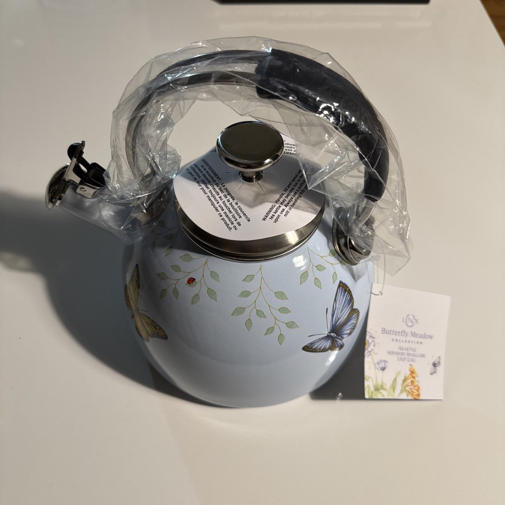 Lenox Butterfly Meadow Tea Kettle New