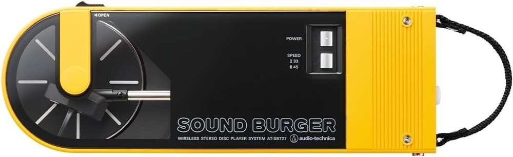 Audio Technica Sound Burger Portable Bluetooth Turntable (Yellow)