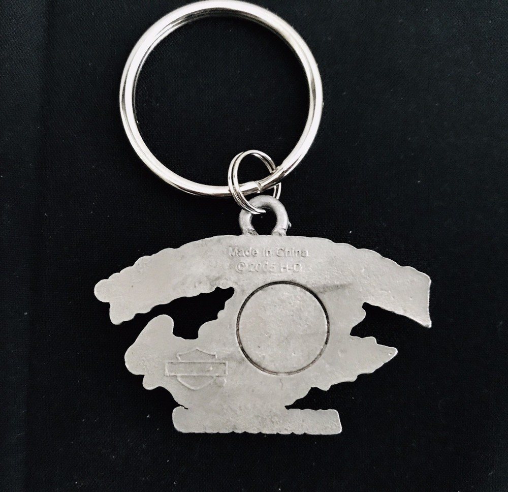 Harley Davidson Hog Head METAL KEYCHAIN
