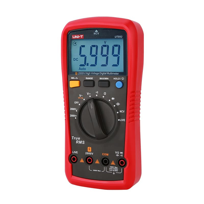 UT892 High Voltage Digital Multimeter 2000V AC/DC True RMS 6000 Counts