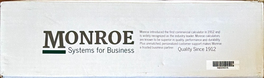 Monroe 6120x Black Calculator