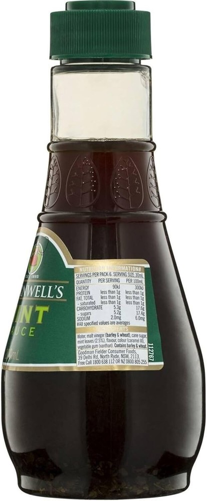 Cornwells Mint Sauce - 200 mL - Made in Australia - 2 Pack