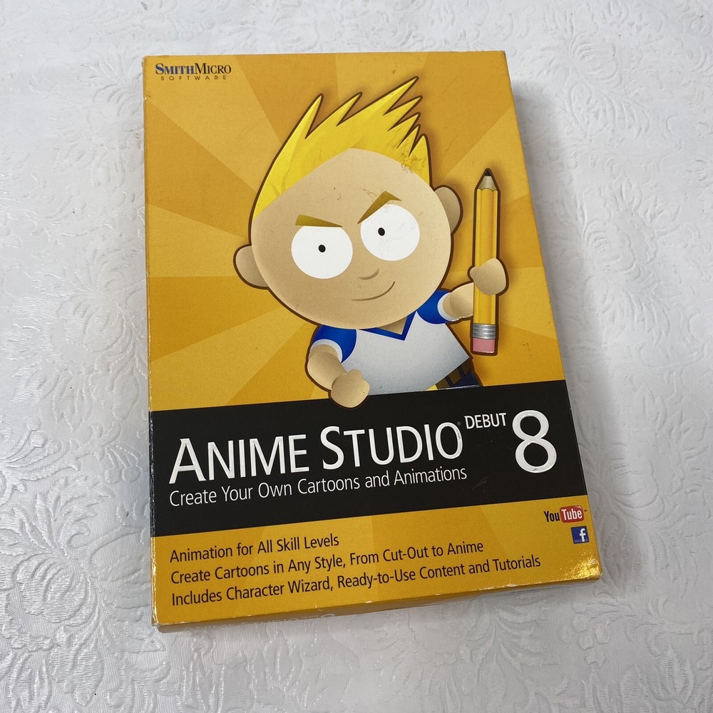 Smith Micro Anime Studio Debut 8 (Retail,1 User) - Full Version for Mac, Window…