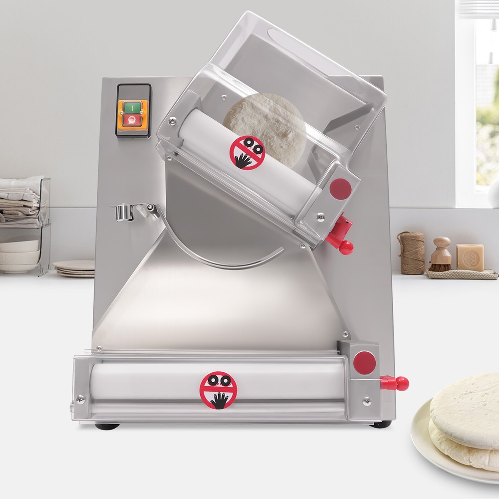 4"-16" Electric Dough Roller Sheeter Pastry Pizza Maker Press Making Machine