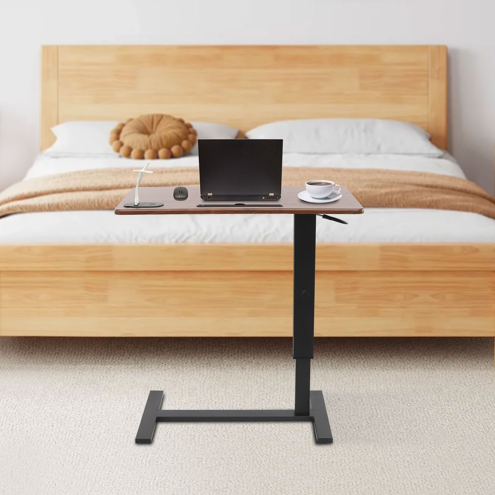 C-shaped Mobile Laptop Table, Mobile Bedside Table, Adjustable Side Table