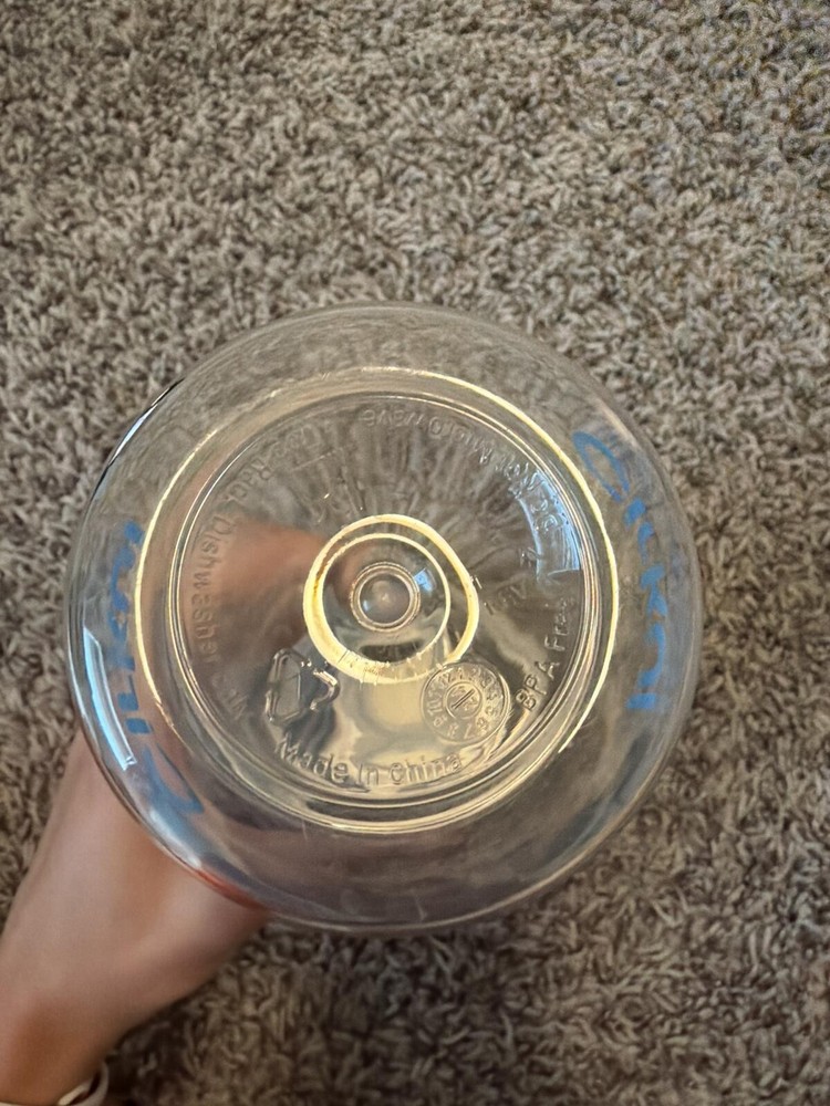 Cirkul Clear Water Bottle with Blue Cap - Reusable Drinkware