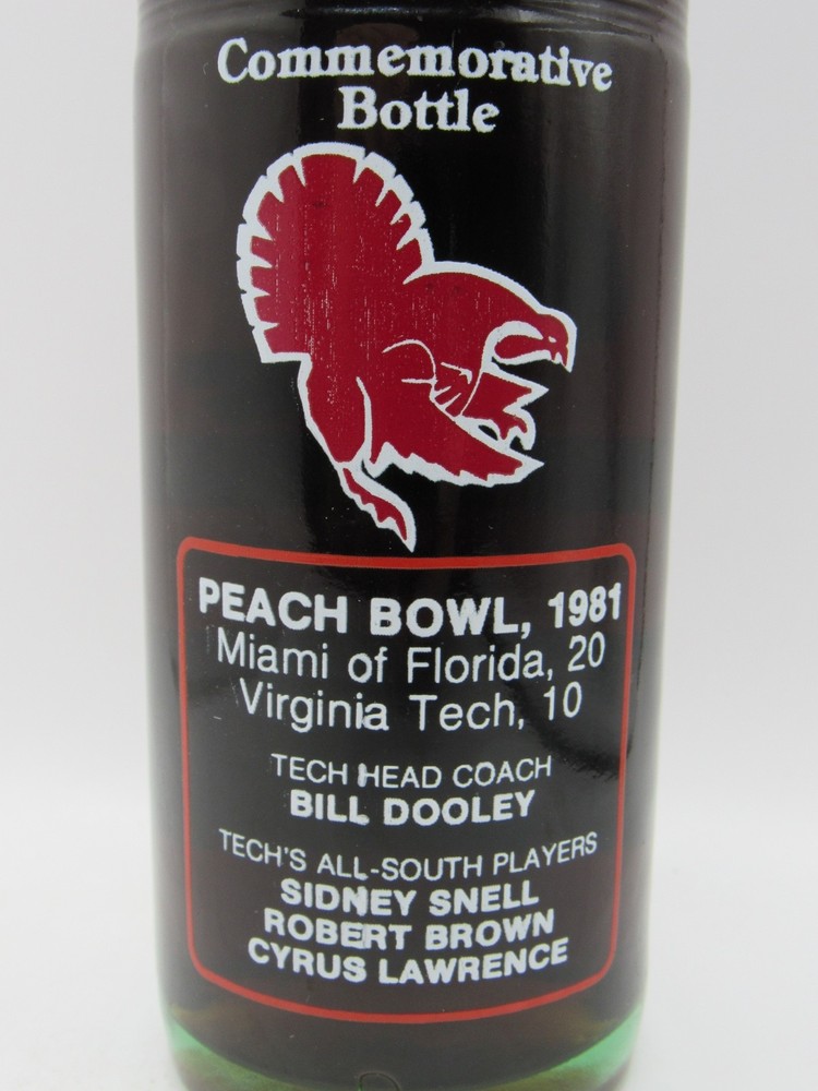 VIRGINIA TECH - Dr Pepper Bottle - 1980