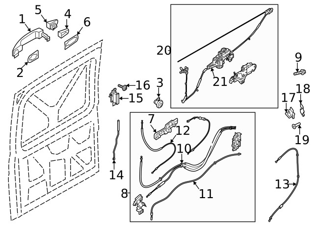 Genuine Ford Handle Base LK4Z-6126684-A