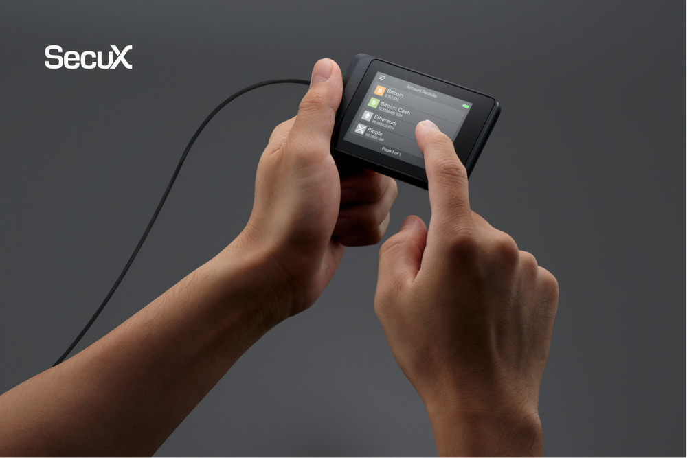 SecuX W10 Crypto Hardware Wallet Secure USB Bitcoin Ethereum BTC ETH