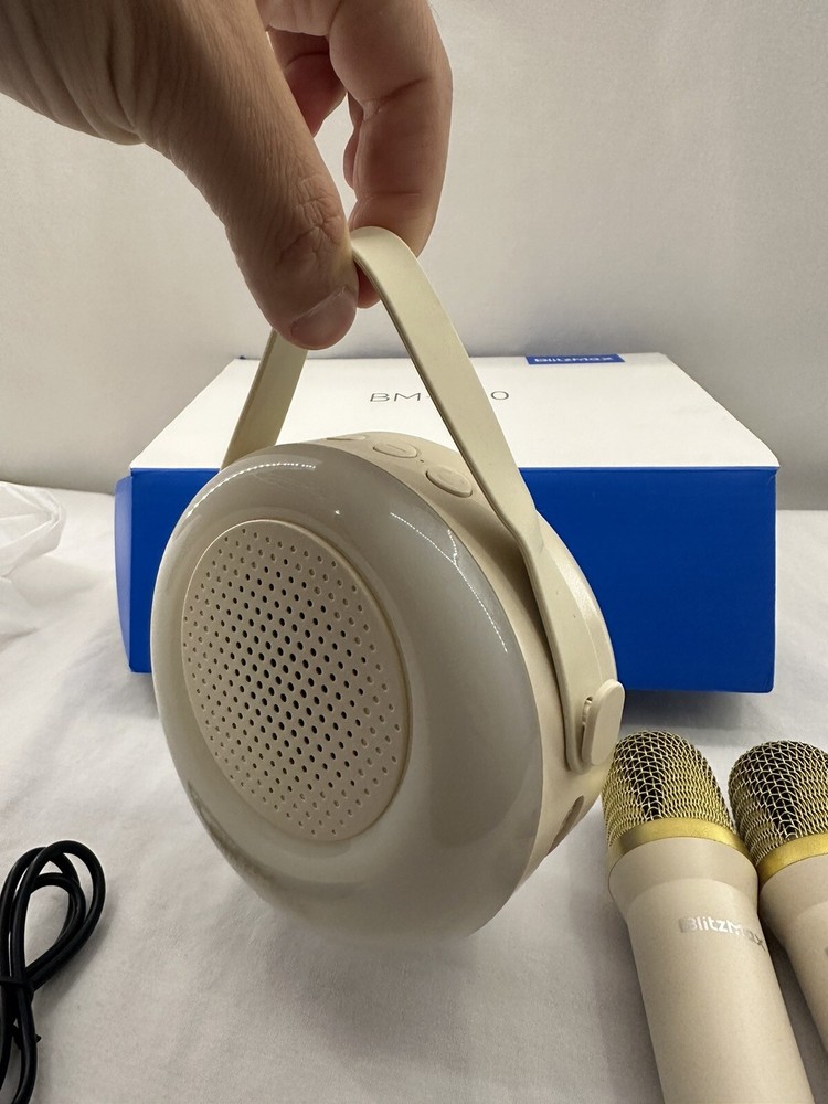 Portable Karaoke Machine BlitzMax Bluetooth Speaker Microphone Kids Fun