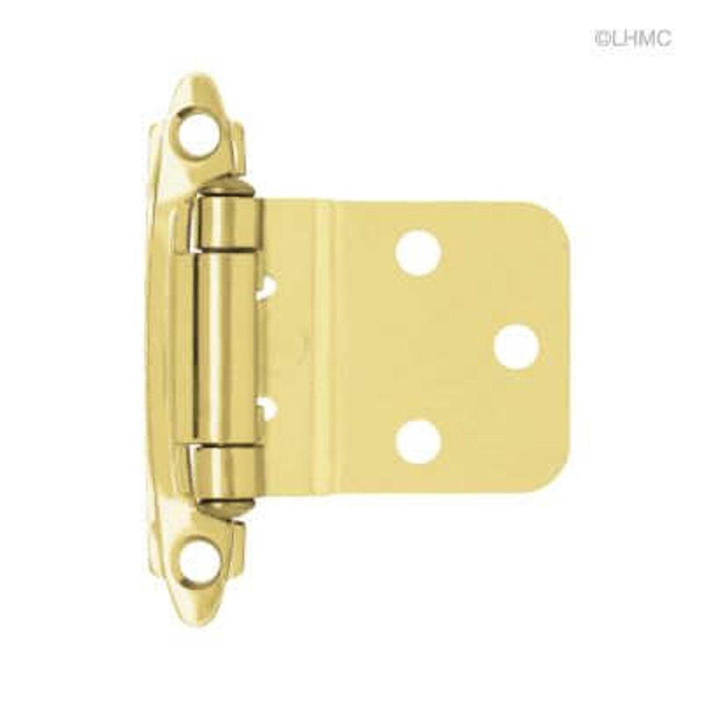 Single 3/8" Inset/Offset Self Closing Brass Plated