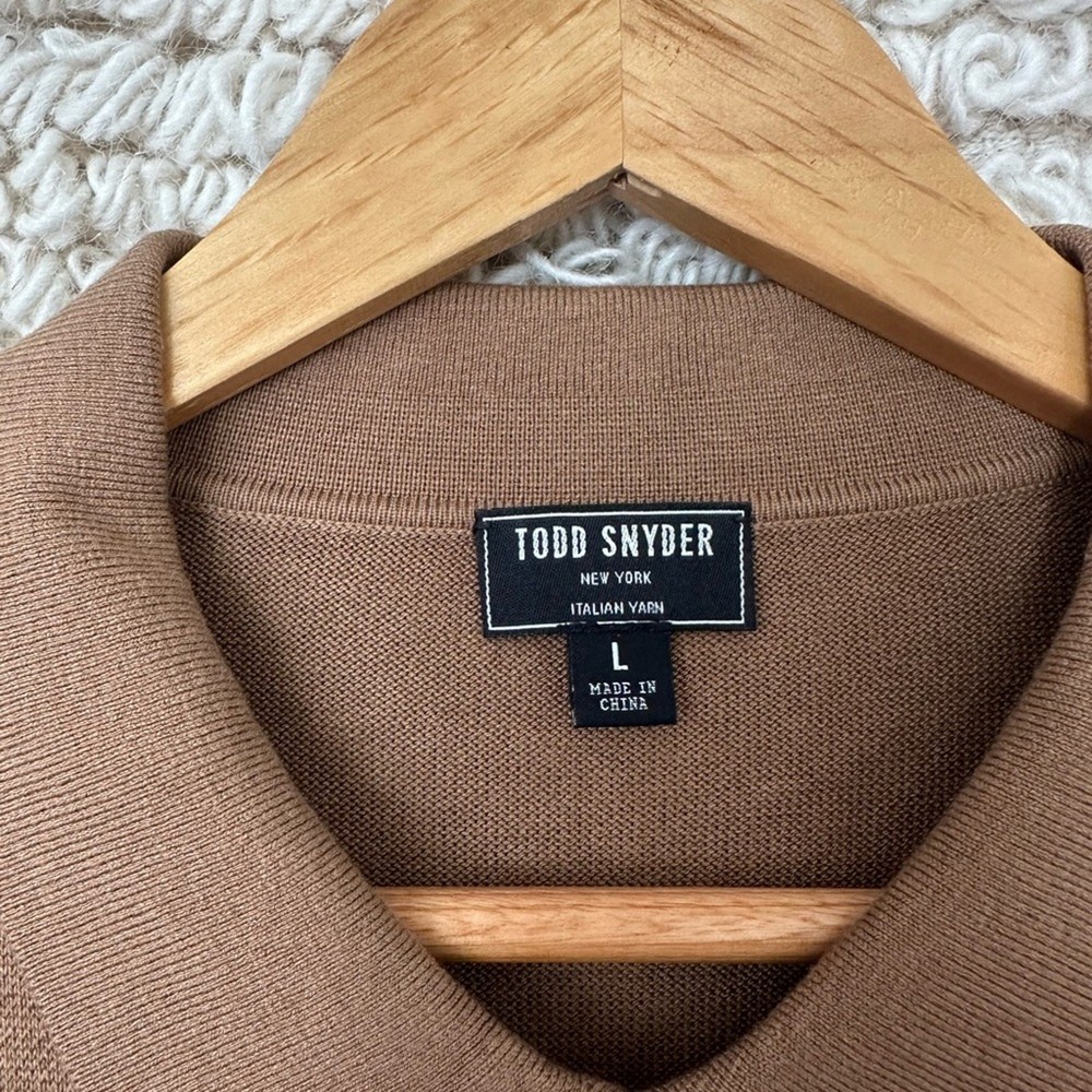 Todd Snyder Argyle Full Placket Sweater sz large