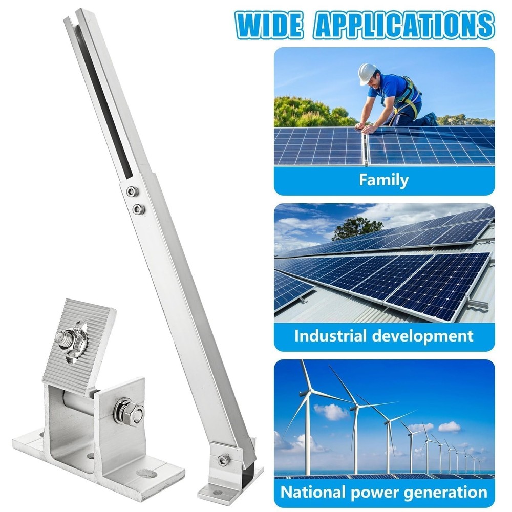 Adjustable Solar Panel Tilt Mount Brackets Aluminum Alloy Solar Panel Mountin...