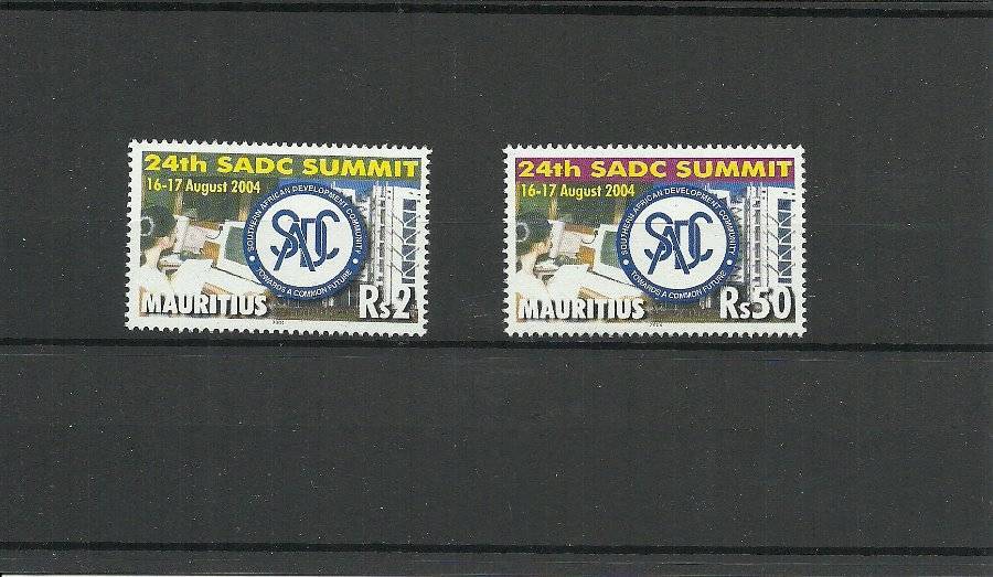 MAURITIUS SG1114-1115 24TH SADC SUMMIT SET MNH