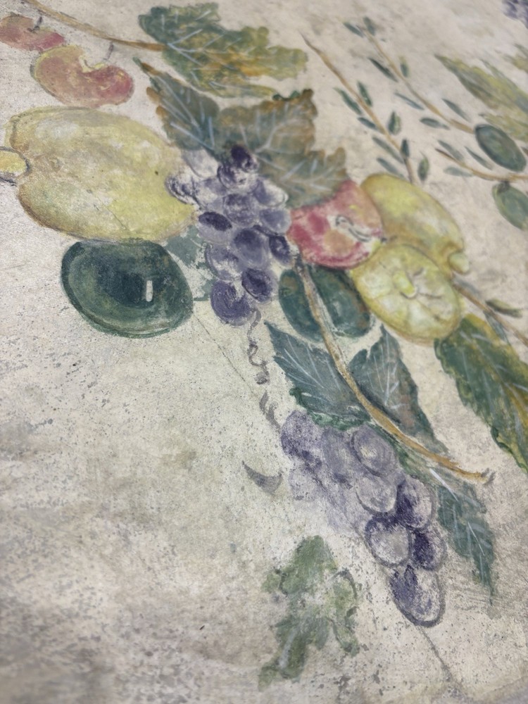 65190 Quality Decorator Cement Top Iron Table Dining Kitchen Table