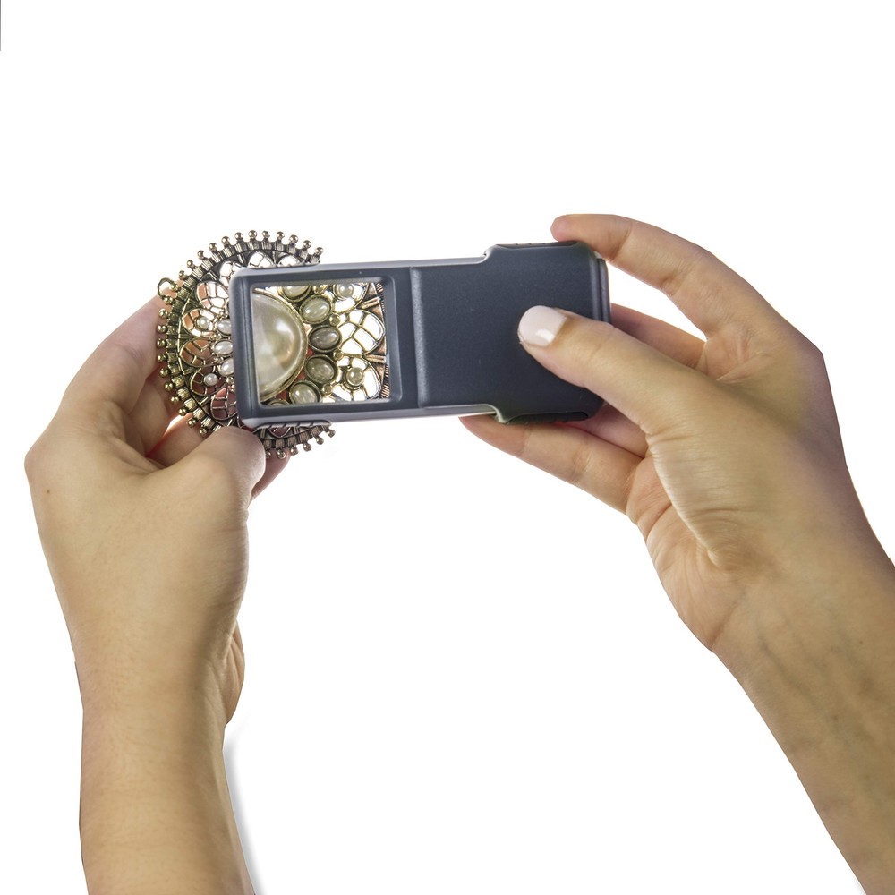 Carson MiniBrite 3x Power LED Lighted Slide Out Magnifier with Protective Sl...