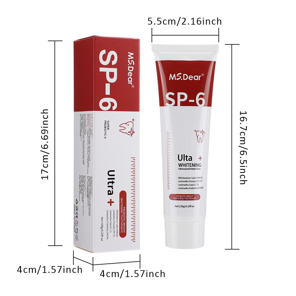 SP-6 Toothpaste, Whitening Sp-6 Toothpaste, Sp-6 Probiotic Whitening Toothpaste