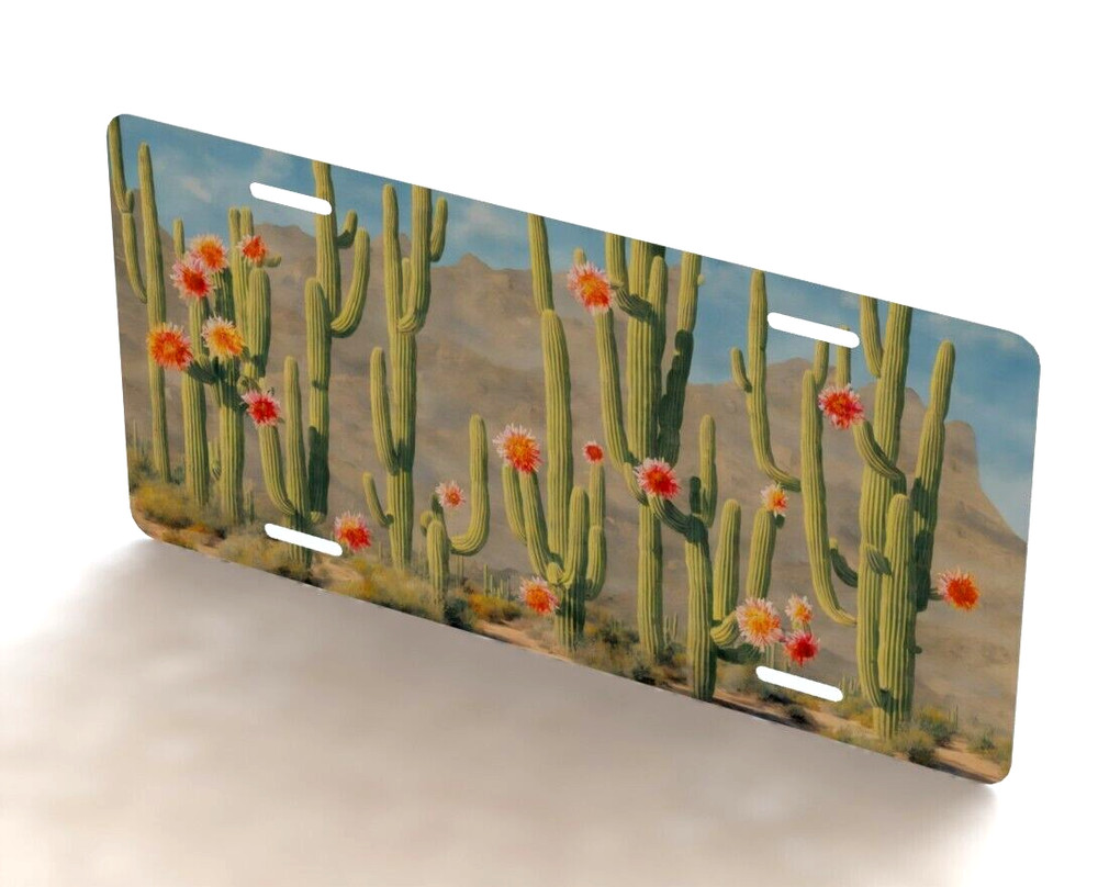 Desert Cactus Novelty License Plate