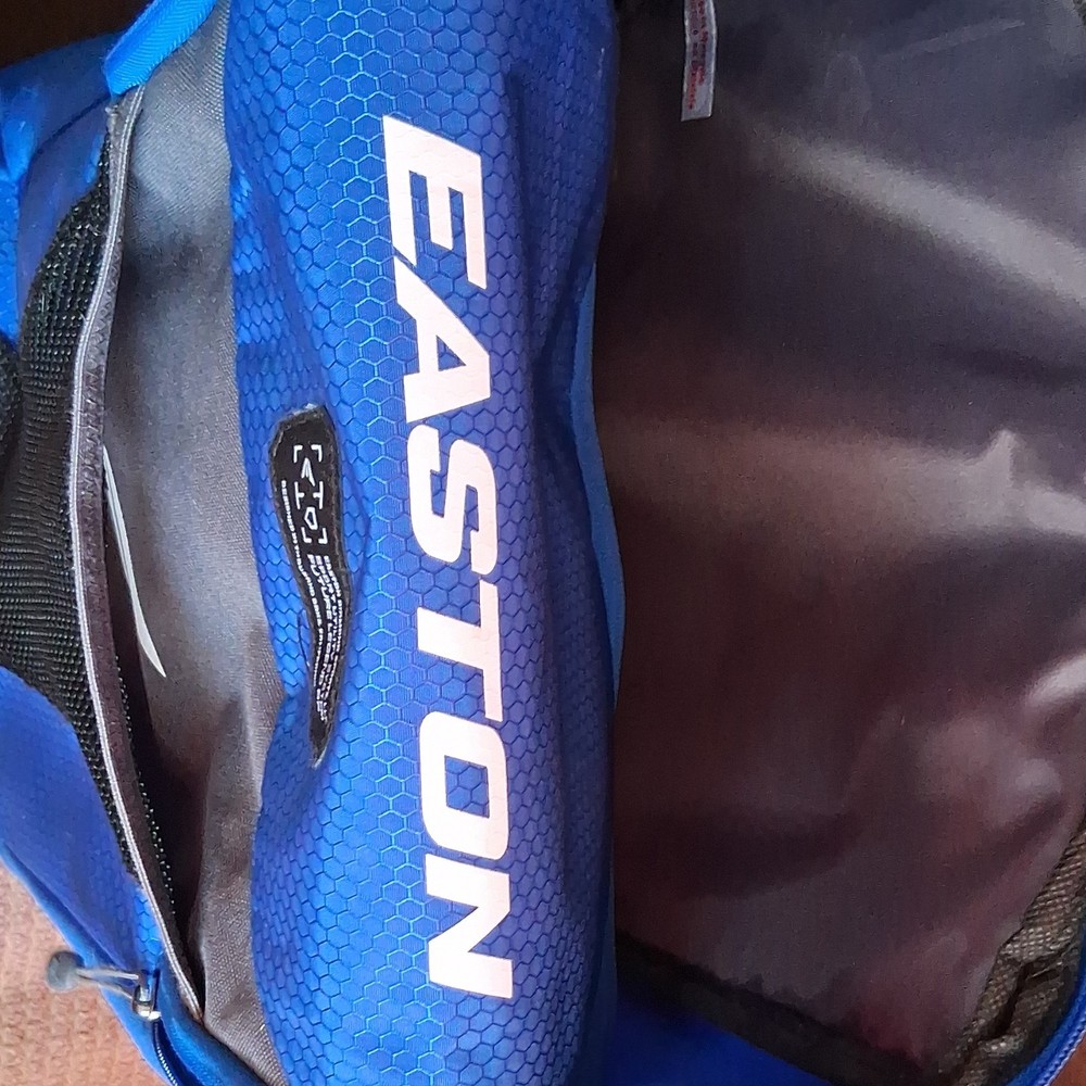 Easton Future Legend Baseball Backpack Blue/Black Bat Compartment