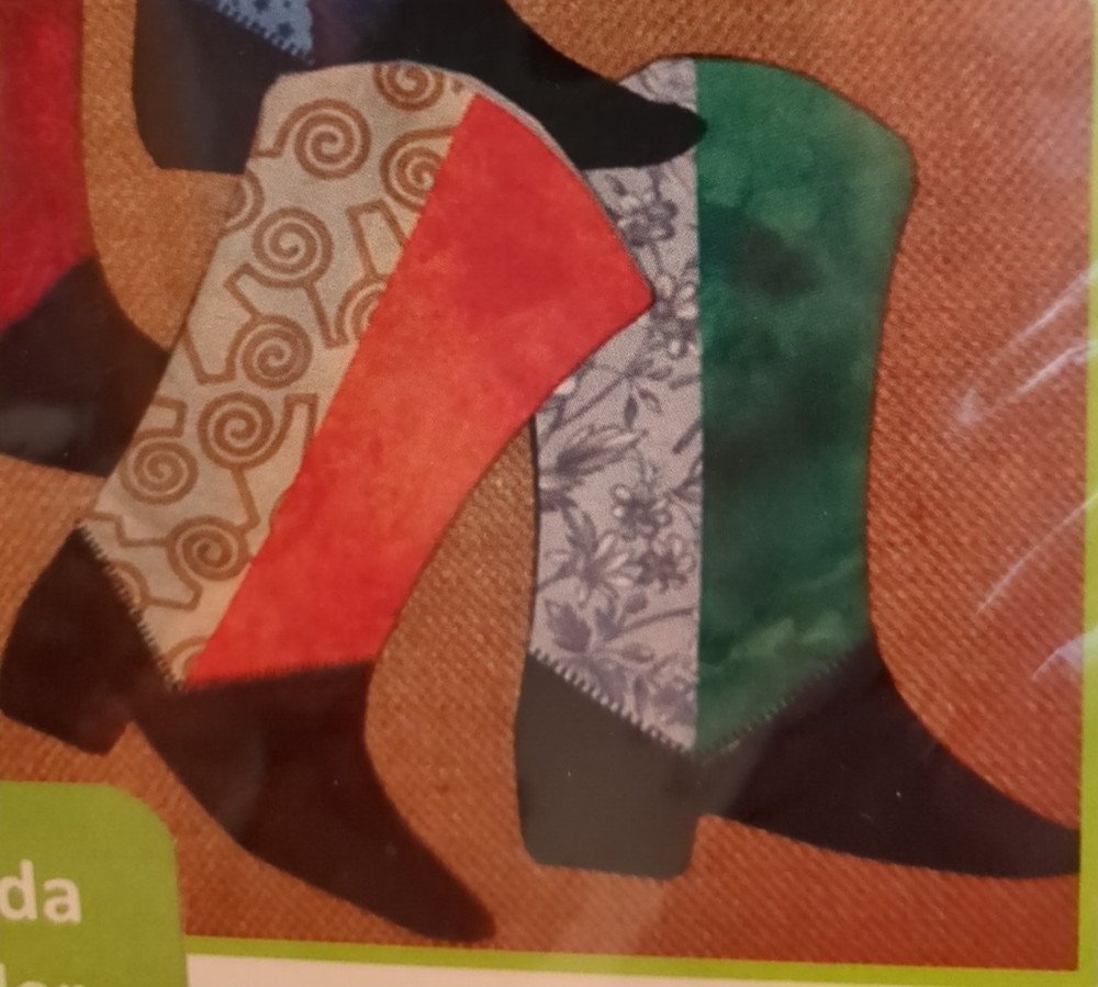 GLENDA WILDER DESIGNS - Quilt PATTERN - JUST KICKIN' IT - Mini Boot Pattern