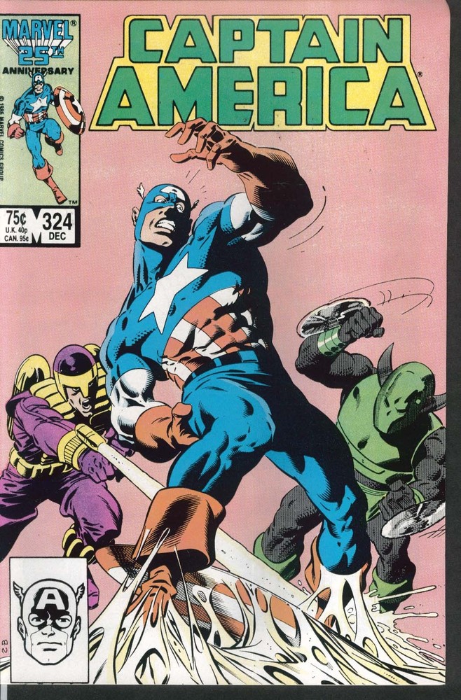 CAPTAIN AMERICA #324 Marvel comic book 12 1986
