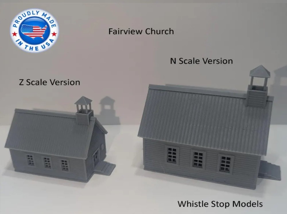 Z-Scale Fairview Church