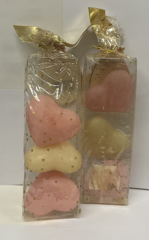 X2 The Perfumer's Workshop Rosetherapy Tea Rose Perfumed Bath Soap 3 oz Heart's