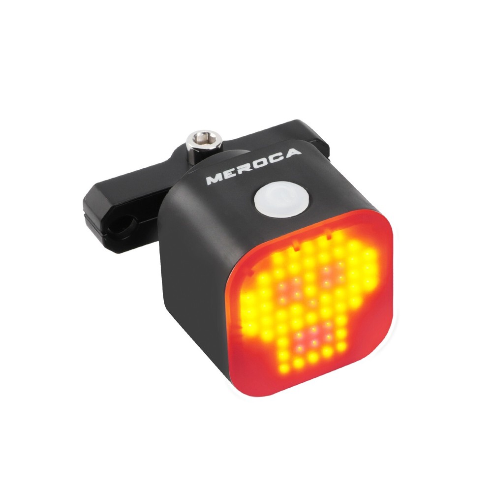 MEROCA Bicycle Brake Light Creative Expression 100 Lumen Smart Sensor for AirTag