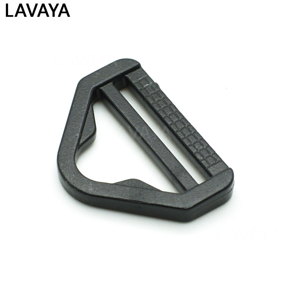 10pcs/pack PlastiSlider Adjustable Buckle Black