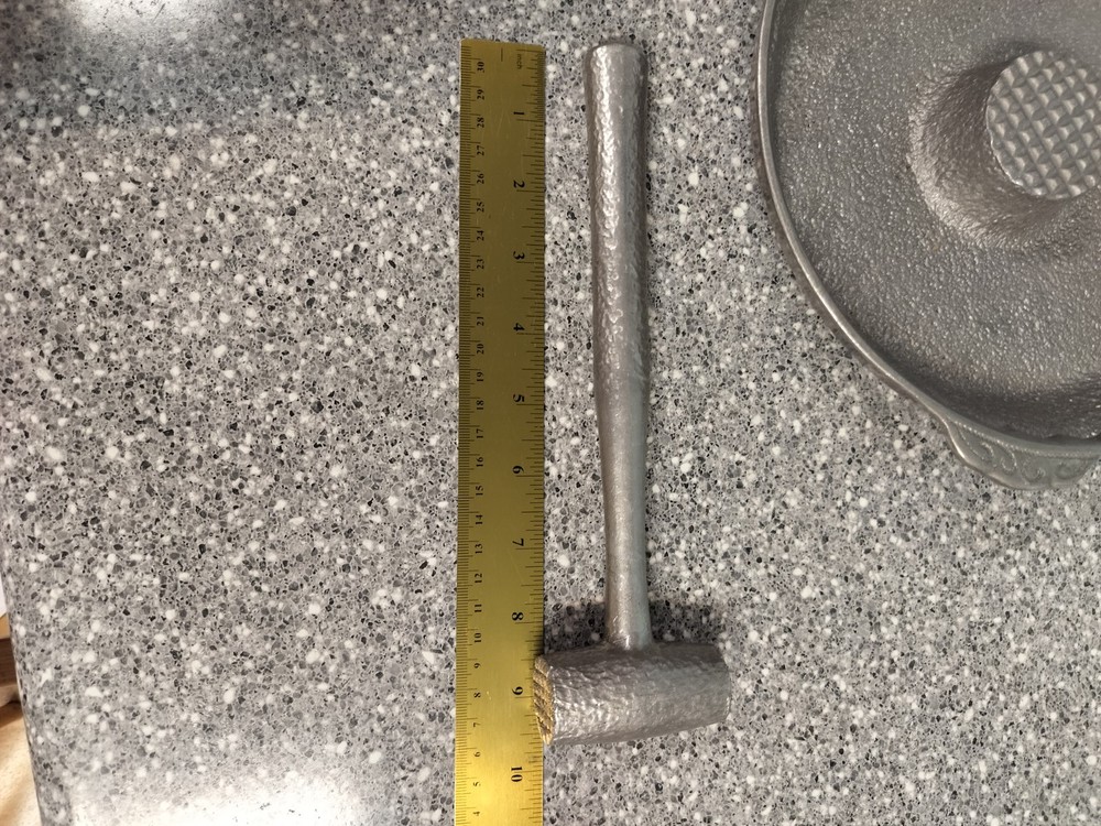 Vintage Cast Aluminum Nutcracker Bowl With Mallet Hammered