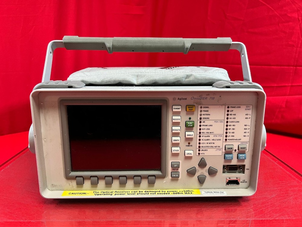 Agilent/Keysight 37718A OmniBer Communications Performance Analyzer, +6 OPTIONS