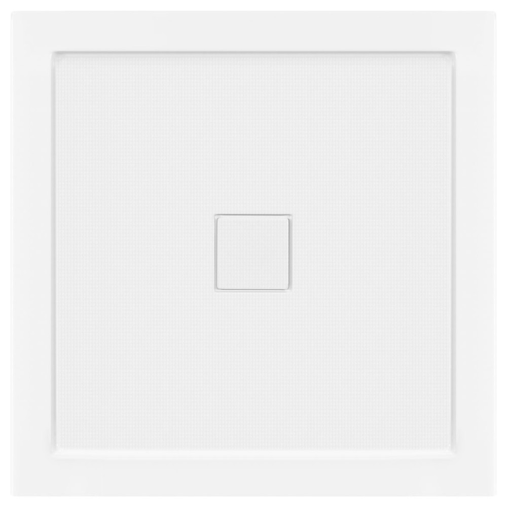 32"x32" Shower Base Pan Left Double Threshold Wall Corner Center Drain LessCare