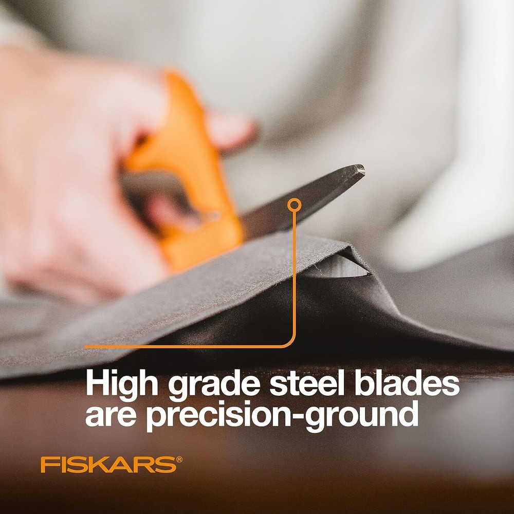 Handled Stainless Steel Scissors, Ergonomic and Keeps Material Flat