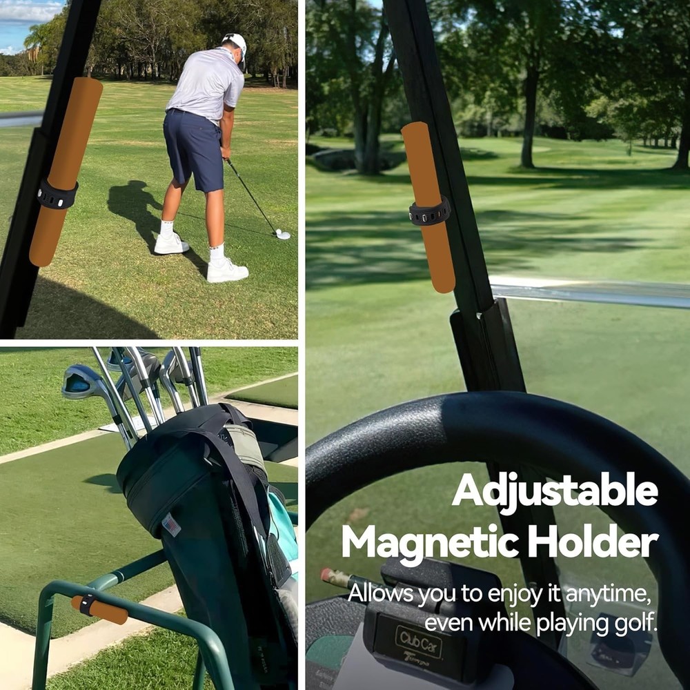 Adjustable Magnetic Holder for Golf Carts - Secure Your Essentials Anytime