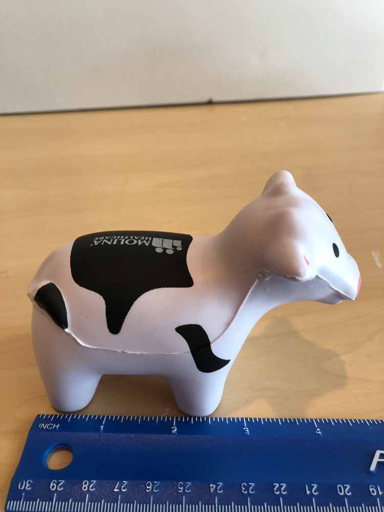 NWOT Cow Shaped Stress Reliever Squish Ball #JS
