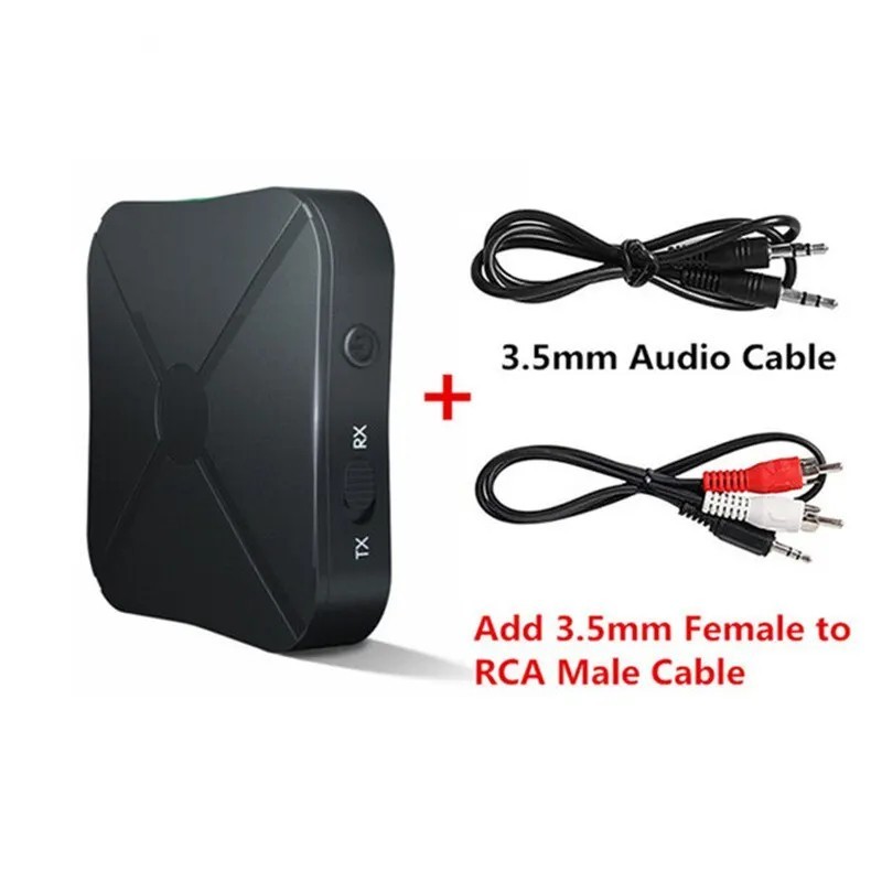 2in1 Bluetooth Transmitter Receiver Wireless Adapter TV Home Stereo A2DP Audio