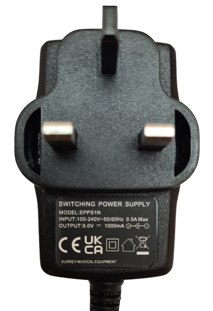 ROLAND TM-1 TRIGGER MODULE POWER SUPPLY (2 METER) ADAPTER 9V
