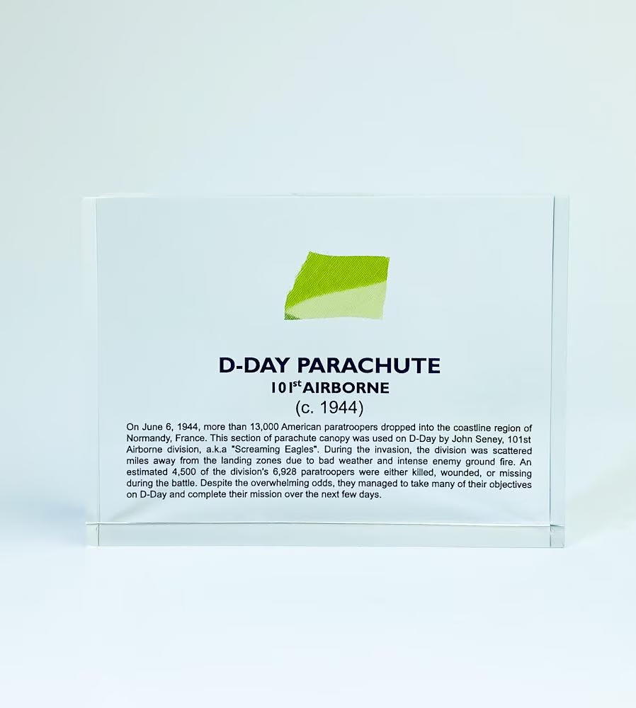 D-Day Parachute Artifact Display