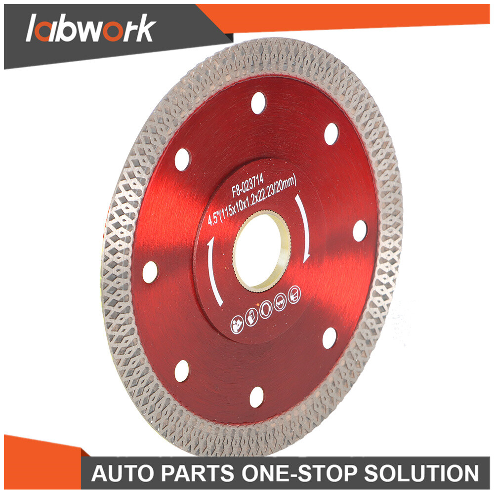 Labwork Diamond Porcelain Saw Blade Super Thin Ceramic Cutting Disc 2 Pack 4.5"