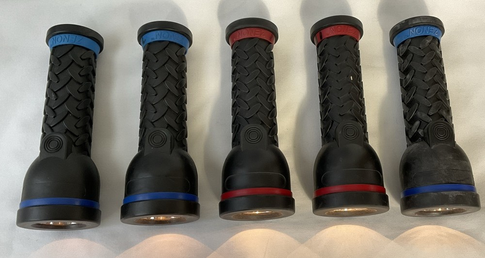 5 - ZENON HEAVY DUTY RUBBER FLASHLIGHTS