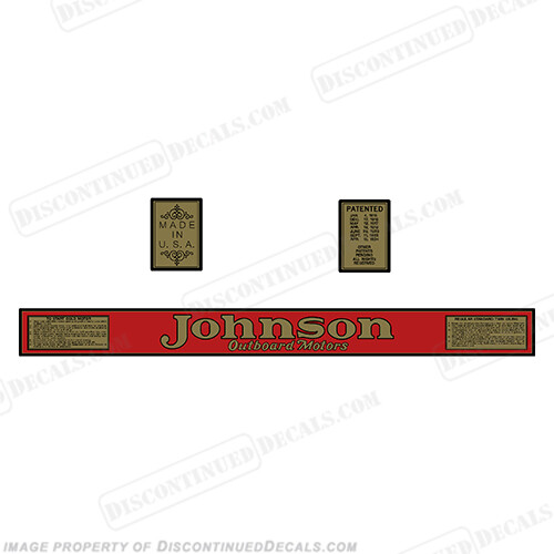 Fits Johnson 1928 13hp P-40 Decals