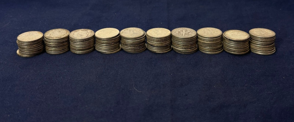90% Silver Roosevelt Dime Rolls $10 Face 100 Coins