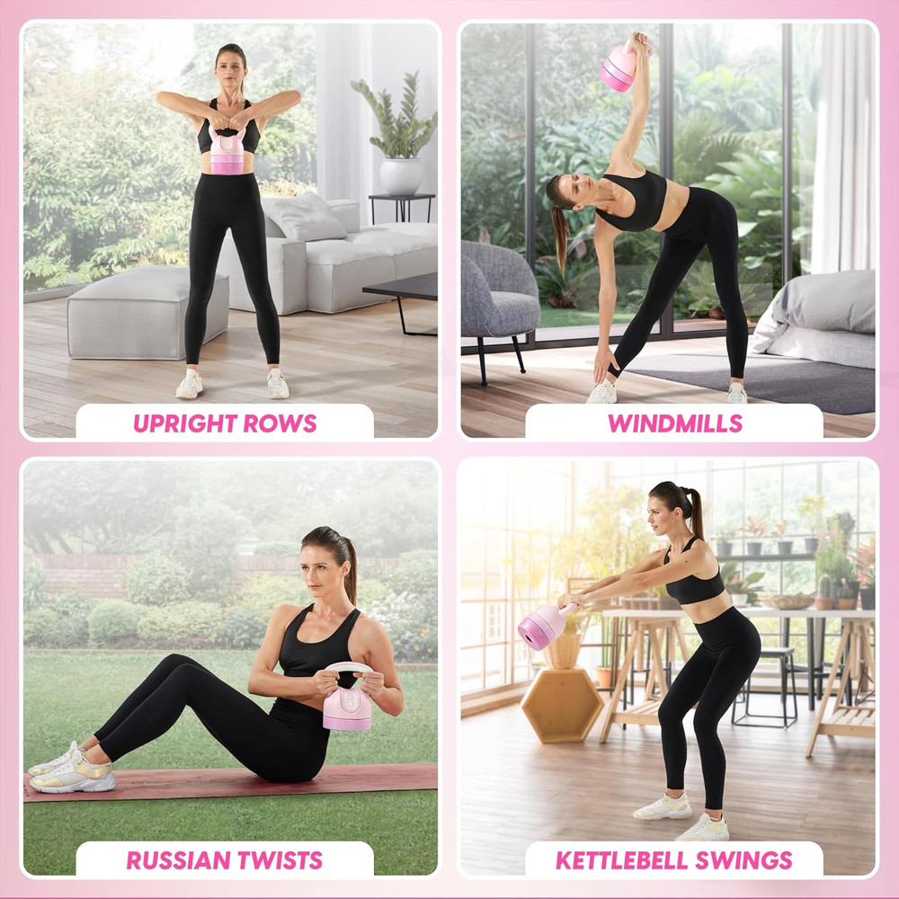 Kettlebell Sets - Adjustable Kettlebell Set for Strength Training - Kettlebells
